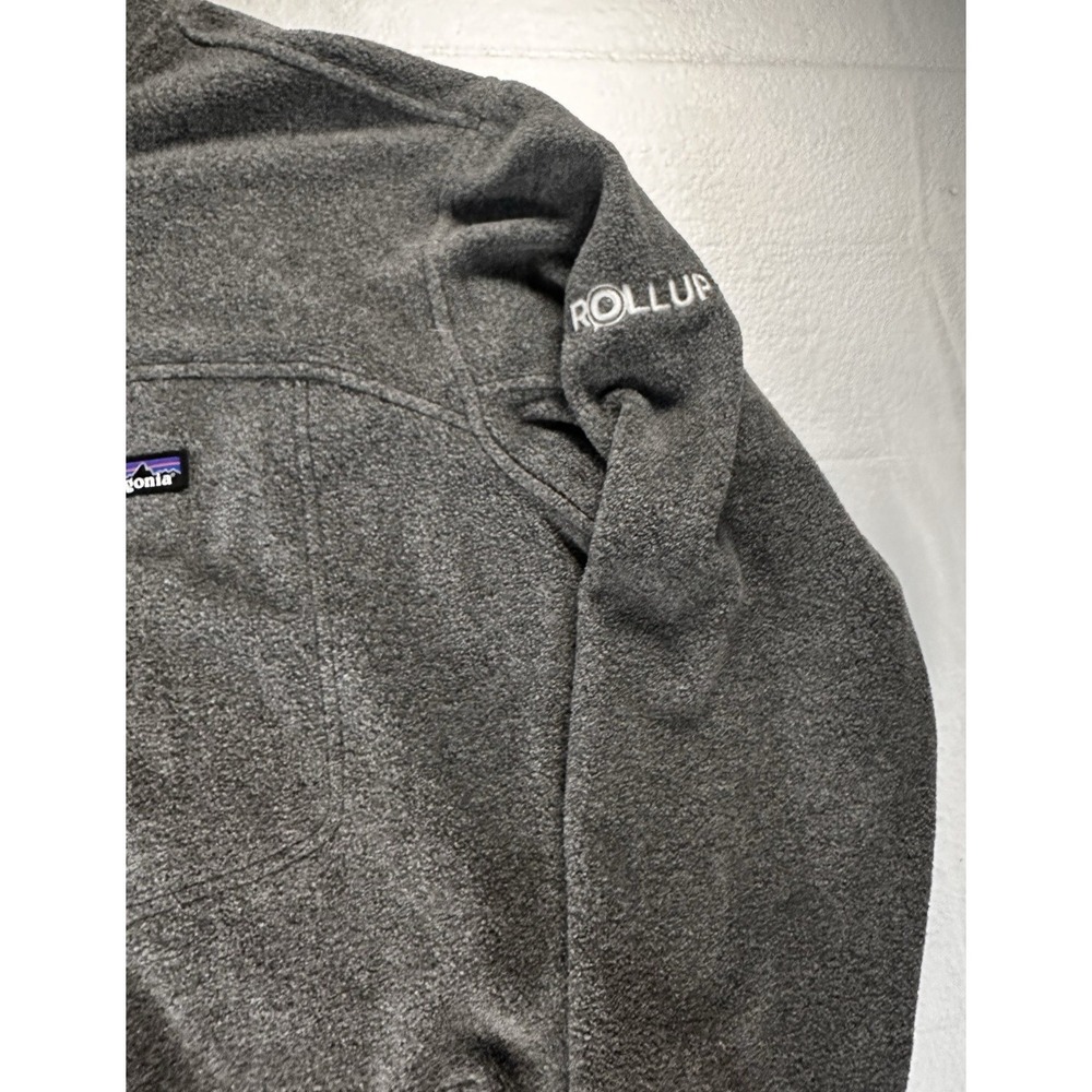 Patagonia Jacket Synchilla Mens L Fleece Nickel Grey Pullover Full Zip ROLLUP - Picture 7 of 16